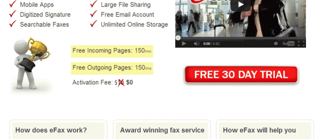 해외 팩스 번호가 필요할때 : 인터넷 팩스 efax.com 이용하기