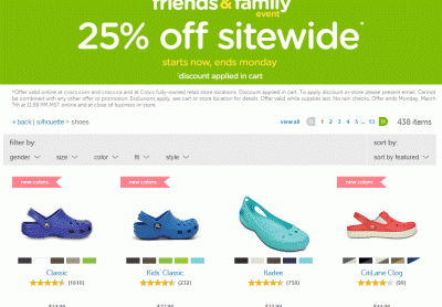 크록스(Crocs) 공홈 – 입춘 만복래. 봄맞이 25% 할인