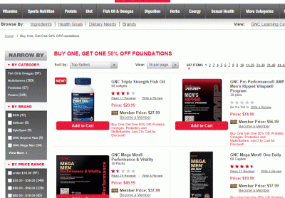 영원한 삶을 찾아서 – 지앤씨 (GNC)  비타민, 오메가, 유산균 등 BOGO 50% 세일