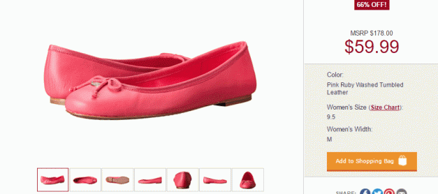 아름답다! 코치 빨강 신발. 육피엠 COACH Florabelle $59.99