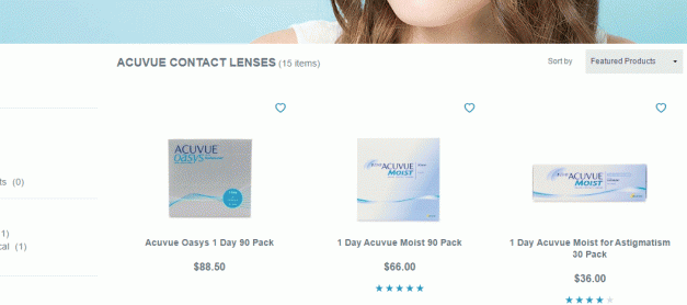 콘텍트렌즈 직구 – Coastal.com 15% 아큐브 콘텍트 렌즈 할인