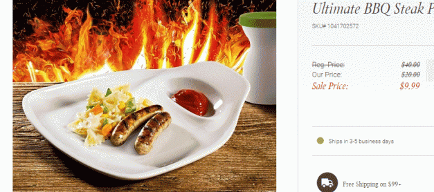 그릇 해외 쇼핑 – 빌레로이 보흐(villeroy-boch) 딧따 큰 울티밋 바베큐 접시 $9.99