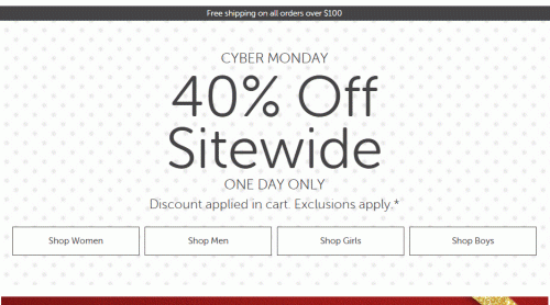 크락스Crocs – 사이버 먼데이 세일. 40% 사이트 전체 할인