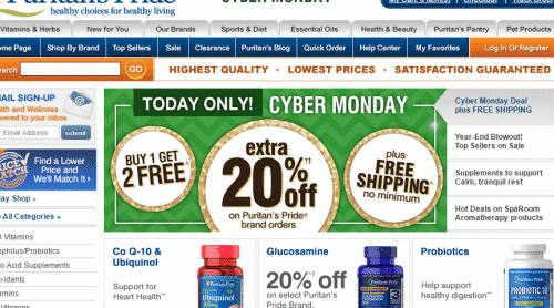 비타민 해외 직구 : 퓨리탄 프라이드 (Puritan) 사이버 먼데이 세일. 21% 할인 + 무료 배송