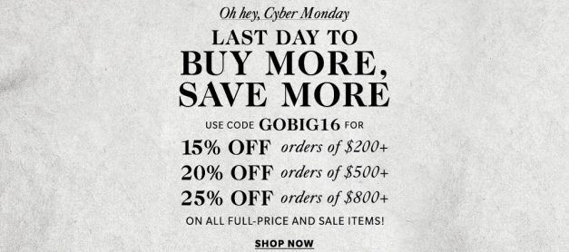 아마존 여성 디자이너 패션 샵밥 Shopbop – 사이버 먼데이 최대 25% 할인 쿠폰 .