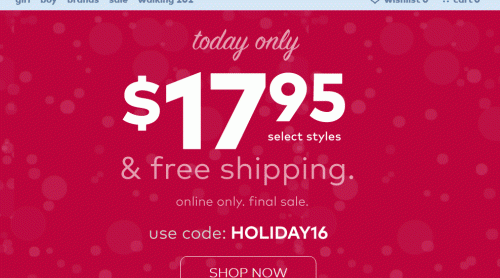 아동화 스트라이드 라잇(Stride Rite) – 사이버 먼데이 세일. $17.95 균일가 신발 + 무료 배송