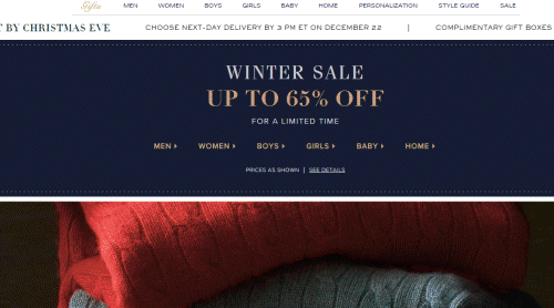 폴로 랄프로렌 (Ralphlauren.com) 겨울 세일. 최대 65% 할인