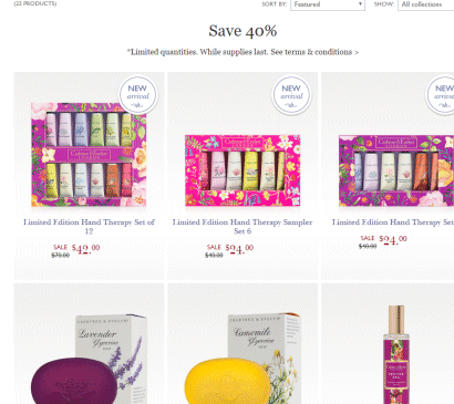 크랩트리 애블린 – 클리어런스 세일. 떨이 떨이