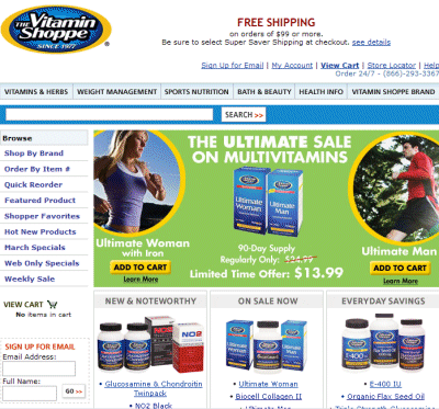 vitamin shoppe Sale and Discount Coupons