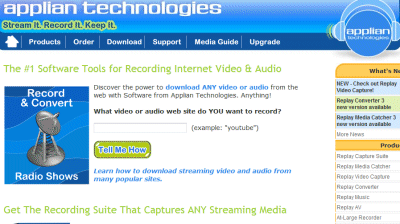 Record Streaming Video. Click here to
                            learn how!